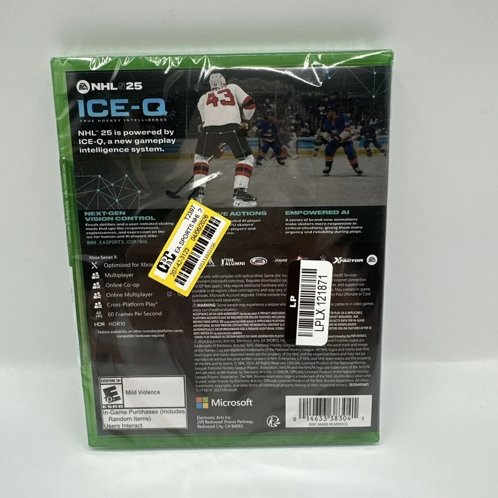 BRAND NEW, SEALED!!! NHL 25 - Microsoft Xbox Series X In Original Package